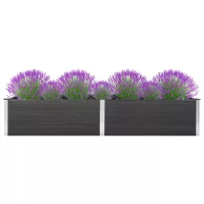 vidaXL szürke WPC kerti magaságyás 200 x 100 x 54 cm