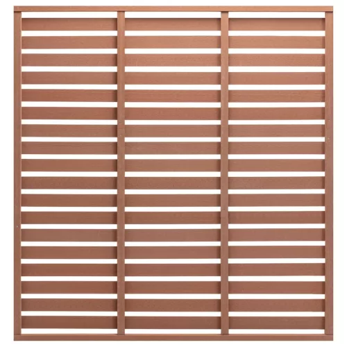 vidaXL barna WPC kerítéspanel 180 x 180 cm