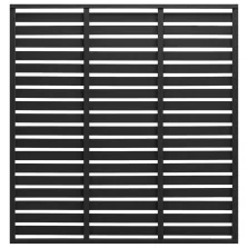 vidaXL fekete WPC kerítéspanel 180 x 180 cm