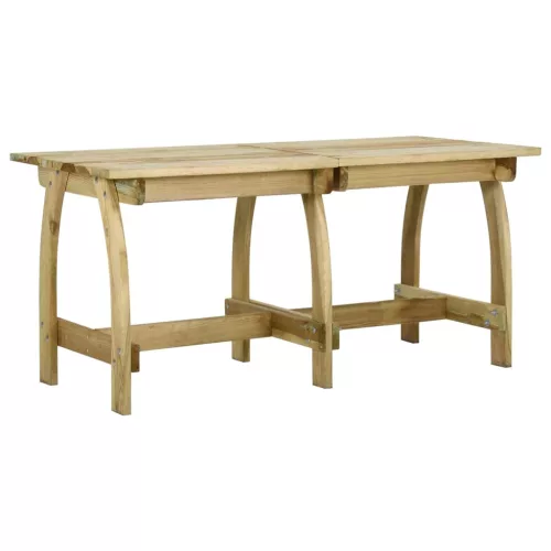 vidaXL impregnált fenyőfa kerti asztal 160 x 74 x 75 cm