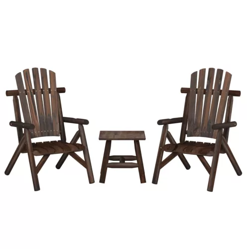 vidaXL 3 részes tömör lucfenyő kerti ülőgarnitúra