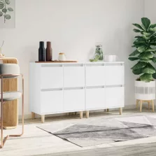   vidaXL 2 db fehér szerelt fa tálalószekrény 60 x 35 x 70 cm