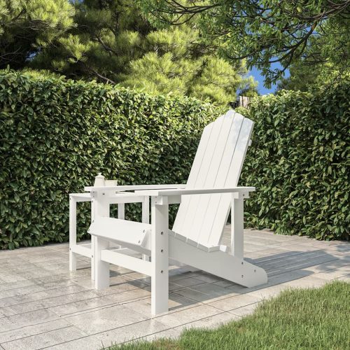 vidaXL fehér HDPE kerti adirondack szék