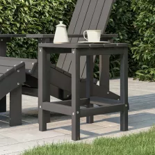   vidaXL antracitszürke HDPE kerti Adirondack asztal 38 x 38 x 46 cm