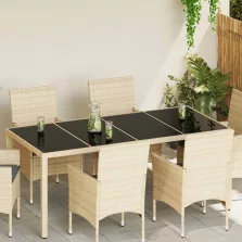vidaXL Asztallap 4 pcs Fekete edzett üveg