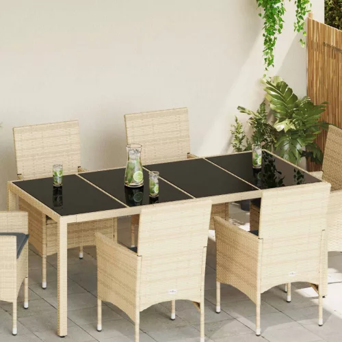 vidaXL Asztallap 4 pcs Fekete edzett üveg