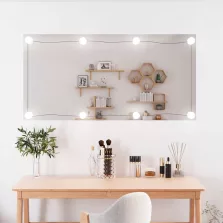   vidaXL téglalap alakú üveg falitükör LED fényekkel 50 x 100 cm