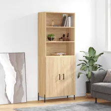   vidaXL sonoma tölgy szerelt fa magasszekrény 69,5 x 34 x 180 cm