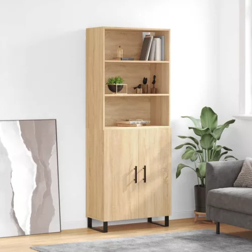 vidaXL sonoma tölgy szerelt fa magasszekrény 69,5 x 34 x 180 cm
