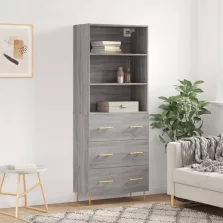   vidaXL szürke sonoma szerelt fa magasszekrény 69,5 x 34 x 180 cm