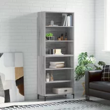   vidaXL szürke sonoma szerelt fa magasszekrény 69,5x32,5x180 cm