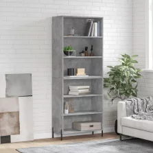   vidaXL betonszürke szerelt fa magasszekrény 69,5x32,5x180 cm