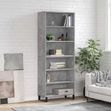   vidaXL betonszürke szerelt fa magasszekrény 69,5x32,5x180 cm
