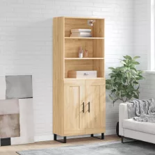   vidaXL sonoma tölgy szerelt fa magasszekrény 69,5 x 34 x 180 cm