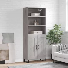   vidaXL szürke sonoma szerelt fa magasszekrény 69,5 x 34 x 180 cm