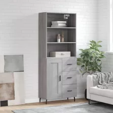   vidaXL szürke sonoma szerelt fa magasszekrény 69,5 x 34 x 180 cm