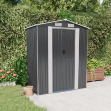   vidaXL antracitszürke horganyzott acél kerti fészer 192 x 108 x 223 cm