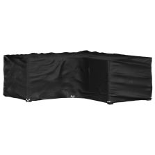   vidaXL L-alakú kerti bútorhuzat 16 fűzőlyukkal 215 x 215 x 70 cm