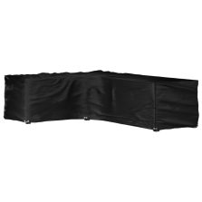   vidaXL L-alakú kerti bútorhuzat 16 fűzőlyukkal 210 x 260 x 80 cm