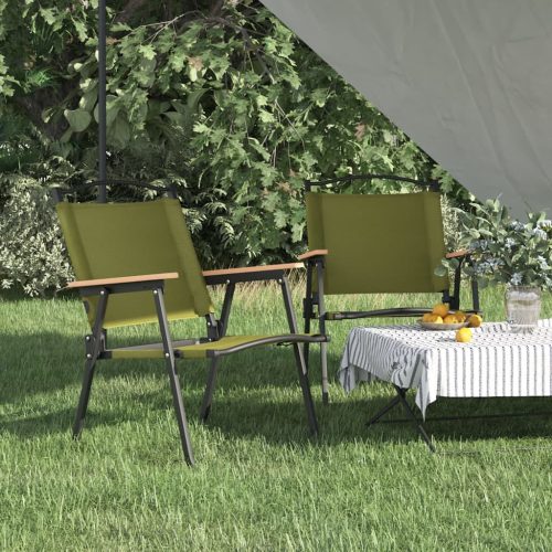 vidaXL 2 db zöld oxford szövet camping szék 54x55x78 cm