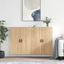 vidaXL 2 db sonoma tölgy fali szekrény 69,5 x 34 x 90 cm