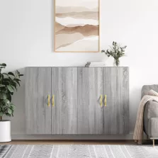  vidaXL 2 db szürke sonoma színű fali szekrény 69,5 x 34 x 90 cm