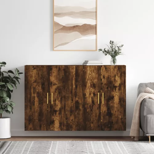 vidaXL 2 db füstös tölgy színű faliszekrény 69,5 x 34 x 90 cm