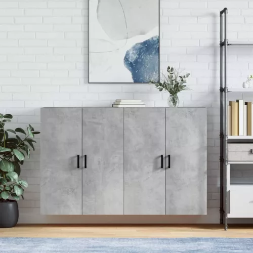 vidaXL 2 db betonszürke faliszekrény 69, x 34 x 90 cm