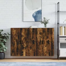   vidaXL 2 db füstös tölgy színű faliszekrény 69,5 x 34 x 90 cm