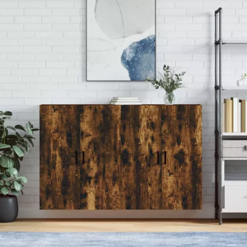 vidaXL 2 db füstös tölgy színű faliszekrény 69,5 x 34 x 90 cm