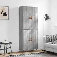   vidaXL szürke sonoma szerelt fa magasszekrény 69,5 x 34 x 180 cm