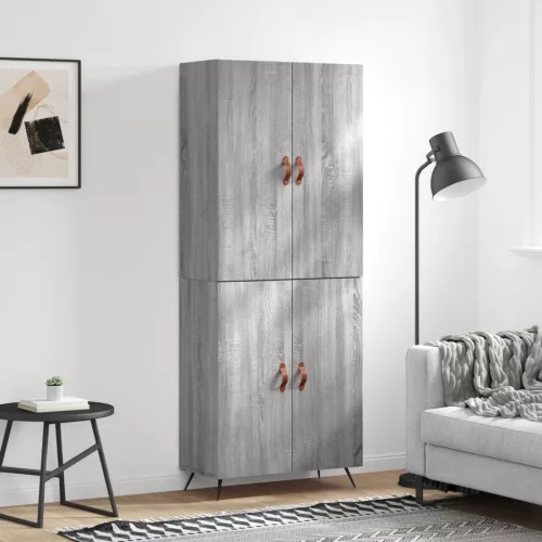 vidaXL szürke sonoma szerelt fa magasszekrény 69,5 x 34 x 180 cm