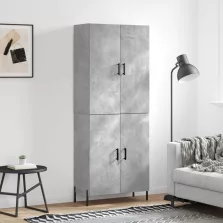   vidaXL betonszürke szerelt fa magasszekrény 69,5 x 34 x 180 cm