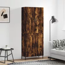   vidaXL füstös tölgy színű szerelt fa magasszekrény 69,5 x 34 x 180 cm