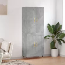   vidaXL betonszürke szerelt fa magasszekrény 69,5 x 34 x 180 cm