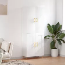 vidaXL fehér szerelt fa magasszekrény 69,5 x 34 x 180 cm
