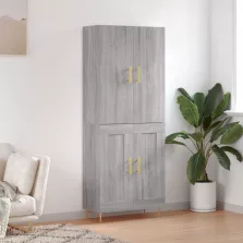   vidaXL szürke sonoma szerelt fa magasszekrény 69,5 x 34 x 180 cm