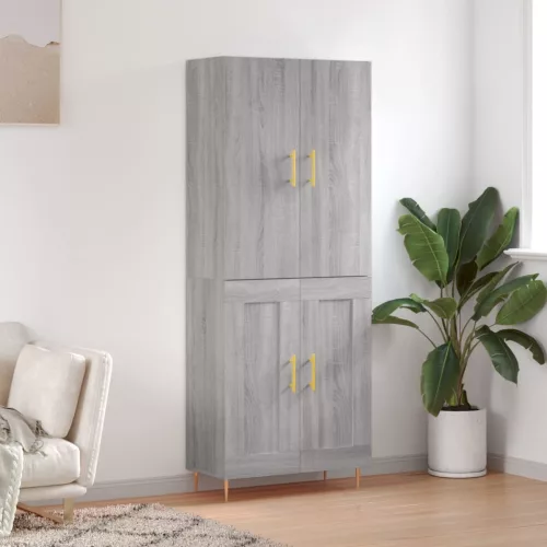 vidaXL szürke sonoma szerelt fa magasszekrény 69,5 x 34 x 180 cm