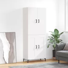 vidaXL fehér szerelt fa magasszekrény 69,5 x 34 x 180 cm