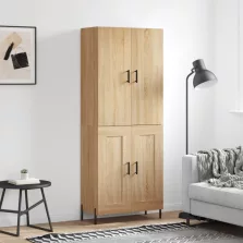   vidaXL sonoma tölgy szerelt fa magasszekrény 69,5 x 34 x 180 cm