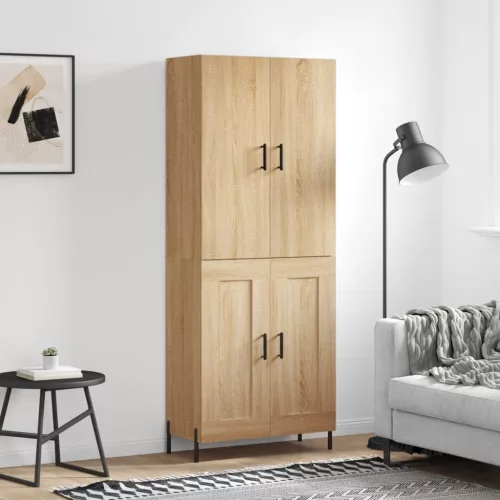 vidaXL sonoma tölgy szerelt fa magasszekrény 69,5 x 34 x 180 cm