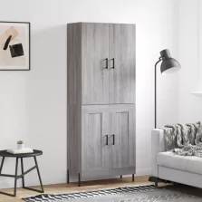   vidaXL szürke sonoma szerelt fa magasszekrény 69,5 x 34 x 180 cm