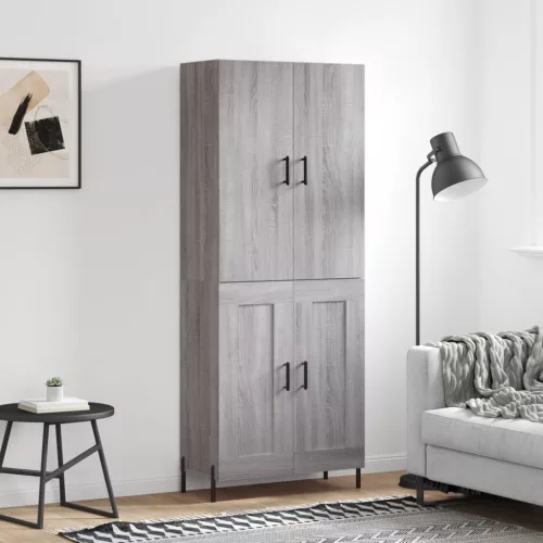 vidaXL szürke sonoma szerelt fa magasszekrény 69,5 x 34 x 180 cm