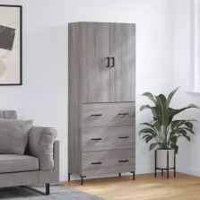   vidaXL szürke sonoma szerelt fa magasszekrény 69,5 x 34 x 180 cm
