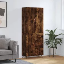   vidaXL füstös tölgy színű szerelt fa magasszekrény 69,5 x 34 x 180 cm