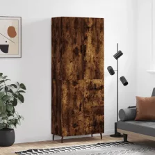   vidaXL füstös tölgy színű szerelt fa magasszekrény 69,5 x 34 x 180 cm