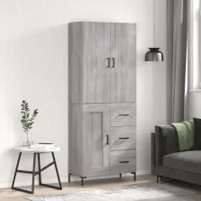   vidaXL szürke sonoma szerelt fa magasszekrény 69,5 x 34 x 180 cm