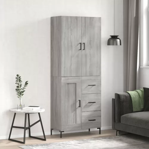 vidaXL szürke sonoma szerelt fa magasszekrény 69,5 x 34 x 180 cm