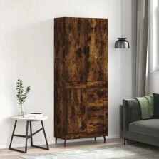  vidaXL füstös tölgy színű szerelt fa magasszekrény 69,5 x 34 x 180 cm