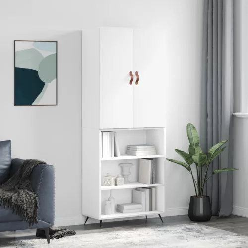 vidaXL fehér szerelt fa magasszekrény 69,5 x 34 x 180 cm